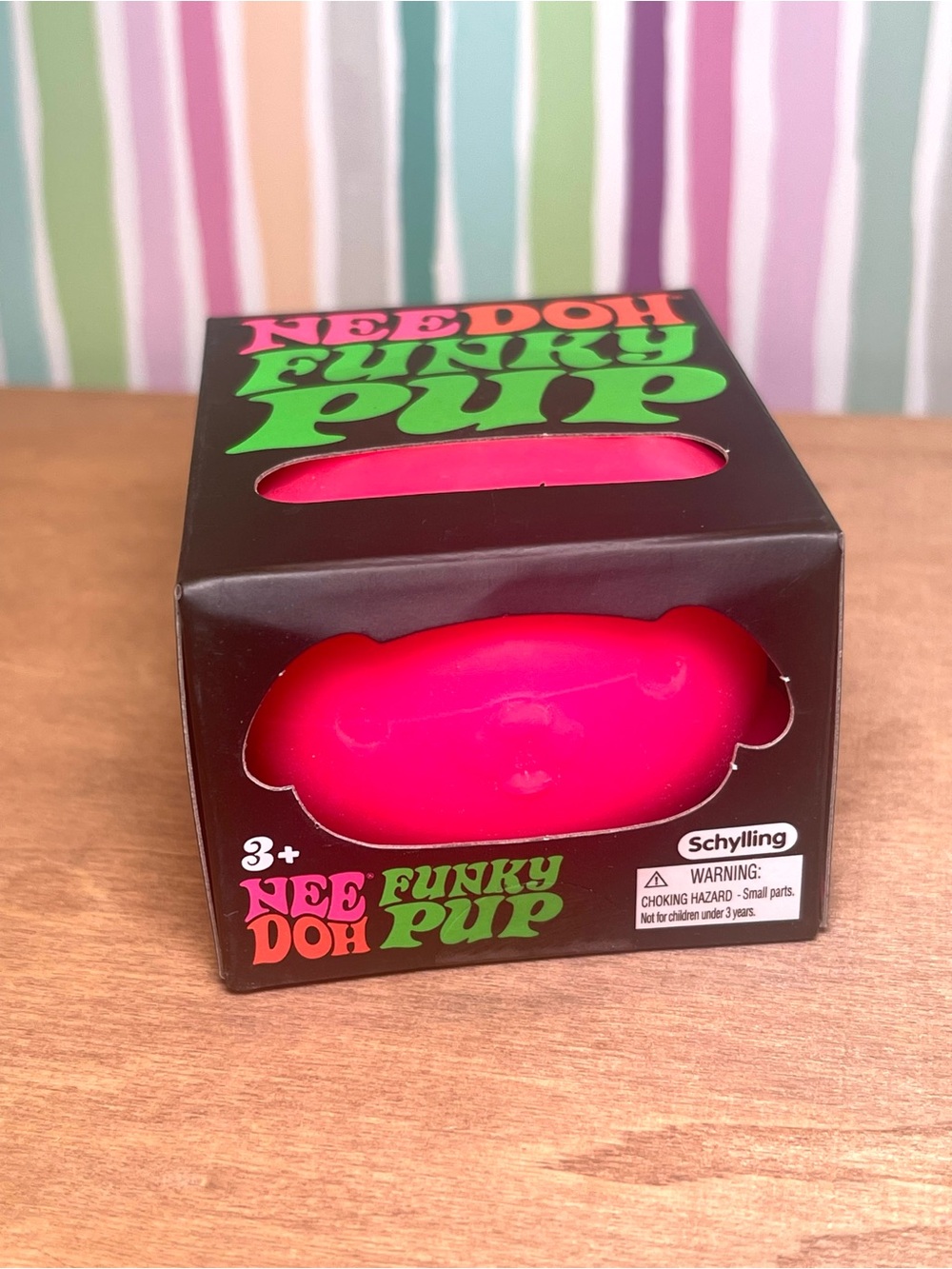 NeeDoh Funky Pup Stress Ball - Bright Pink